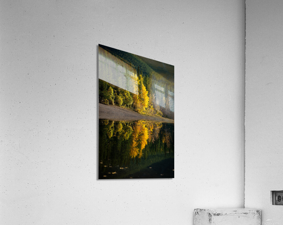 Golden Reflection Impression acrylique