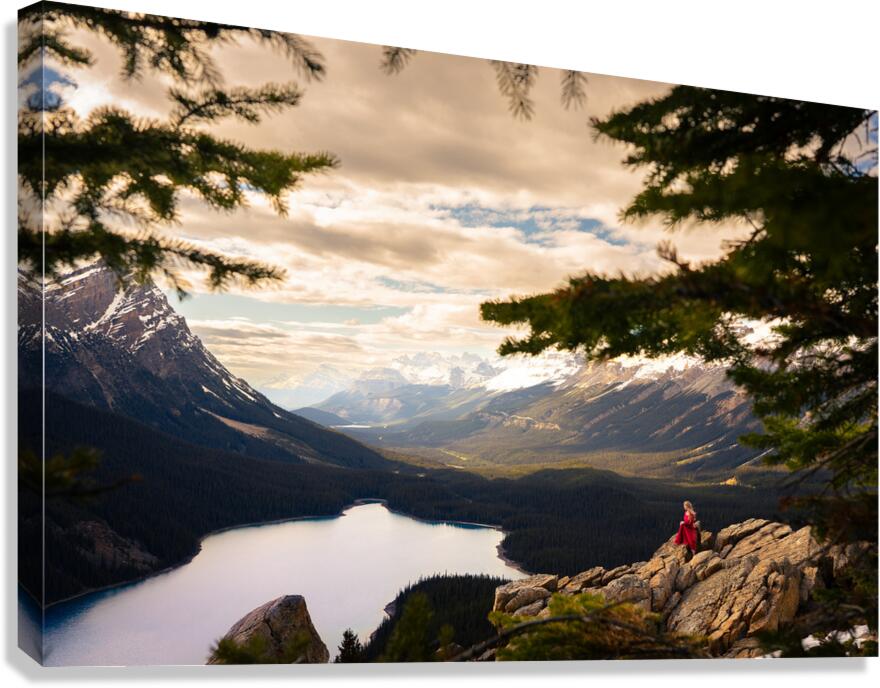 Over the Valley Canvas Print