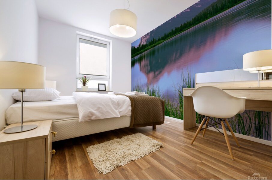 Rosy Reflection Mural print