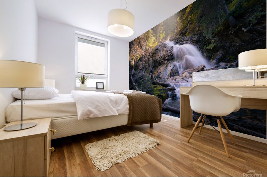 Whispers of Light Beyond the Shade Mural print