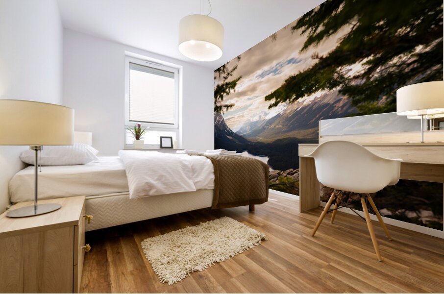 Over the Valley Mural print