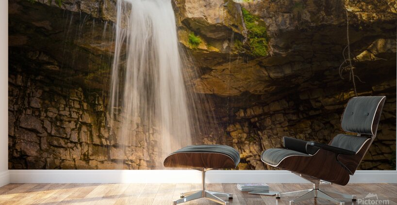 Golden Glow at Troll Falls Wall Murals