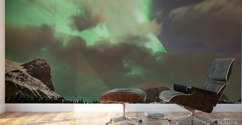 The Emerald Dance of the Lady in the Sky Wall Murals