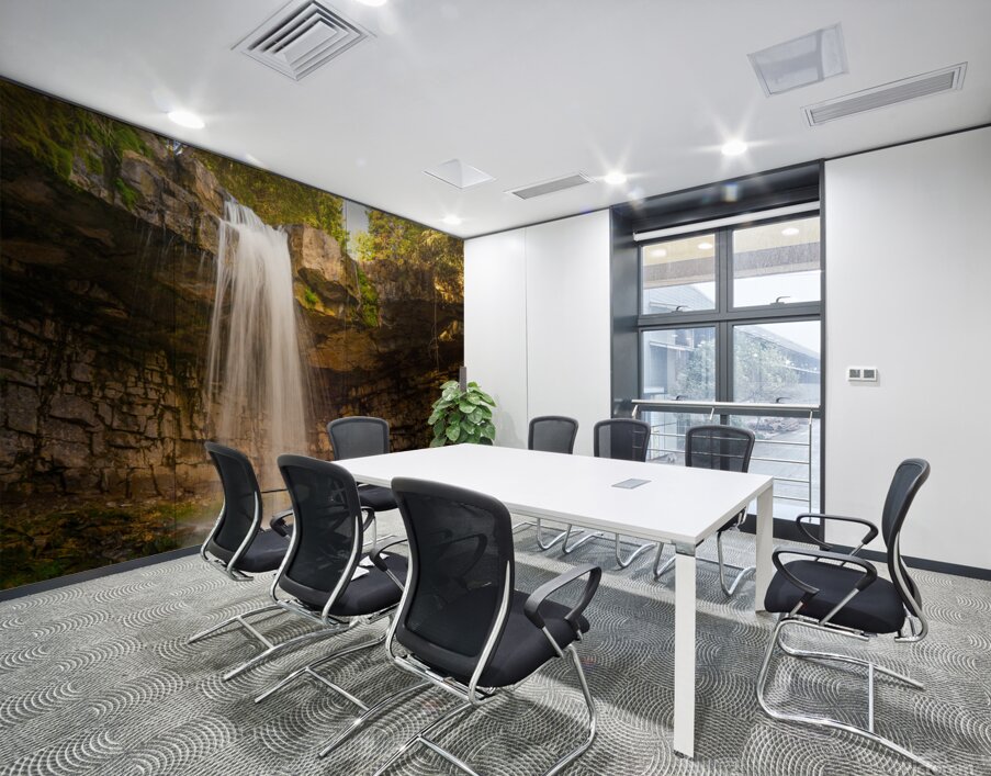 Golden Glow at Troll Falls Wall Printing