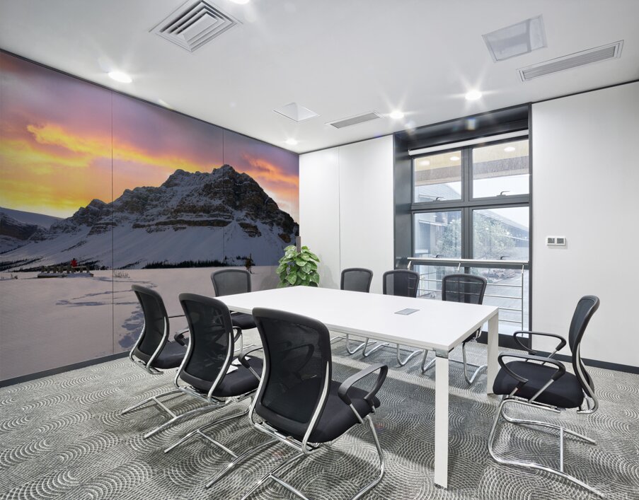 Tranquility by the Frozen Lake Wall Printing