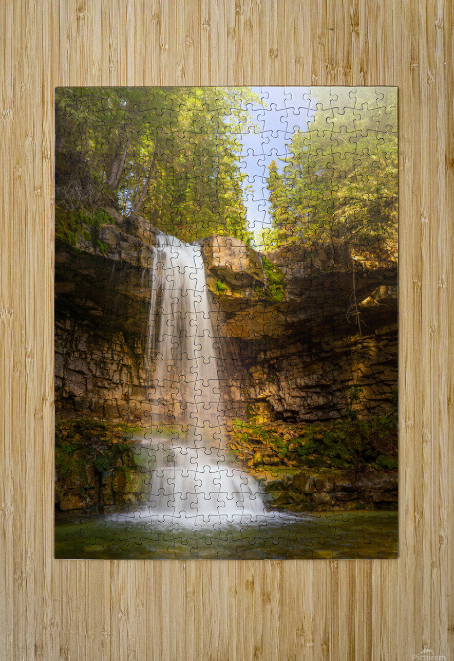 Golden Glow at Troll Falls Maxime Poulin Puzzle printing